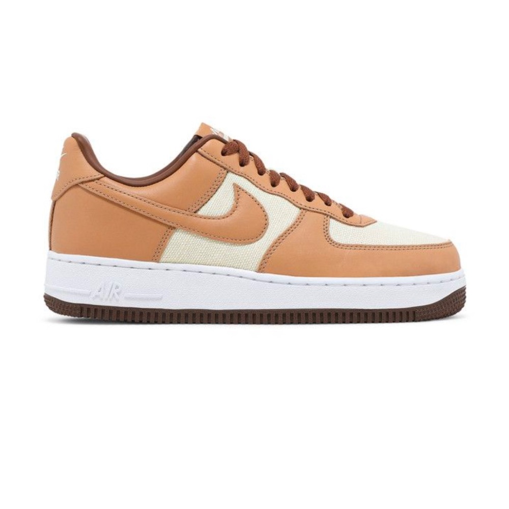 Men's Tan and Brown Air Force ones